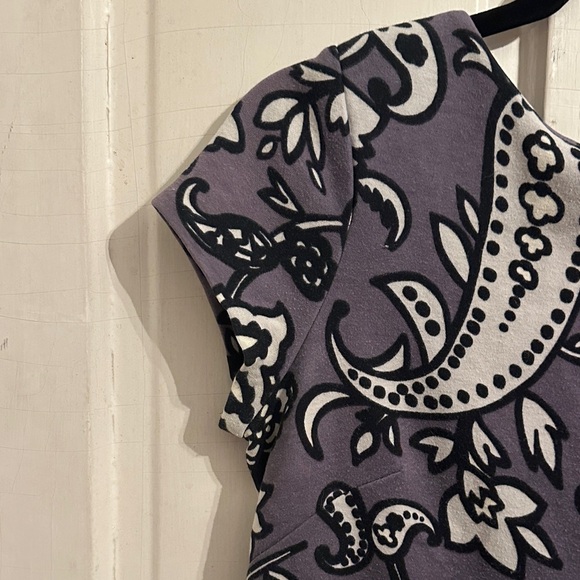 Boden Roma Paisley Floral Purple Dress romantic European getaway - Picture 6 of 8